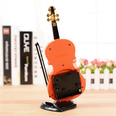 Violin Art Craft Electronic  Clock