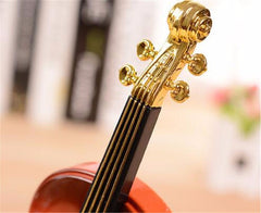 Violin Art Craft Electronic  Clock