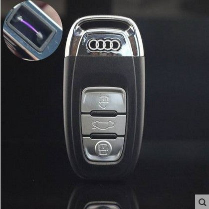 Car Key Model USB Lighting Pulse ARC Rechargeable Lighter